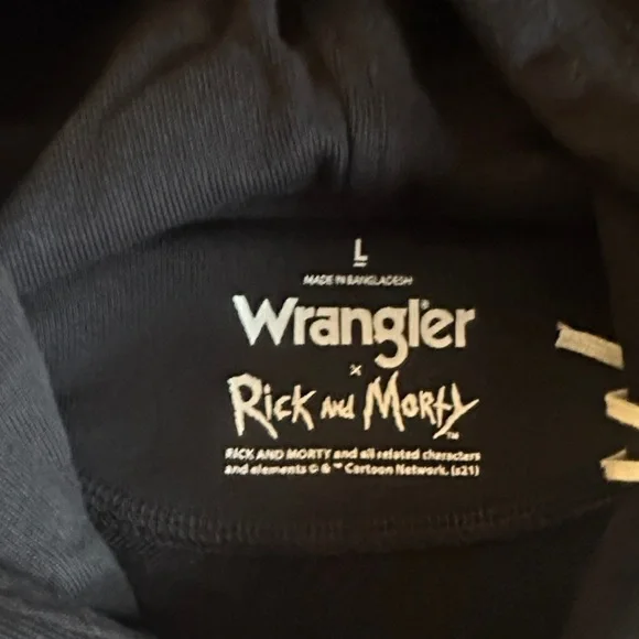 Wrangler x Rick & Morty Graphic Hoodie Sweatshirt - Picture 2 of 7
